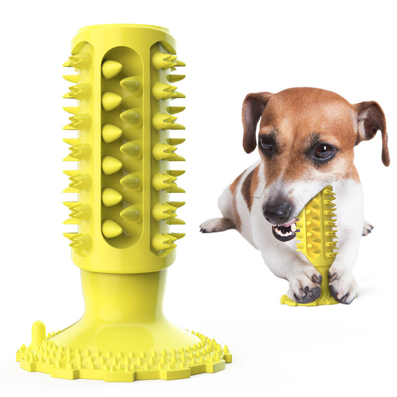 Suction Cup Sound Dog Toy Bite Resistant Molar Stick Dog Toothbrush Pet Supplies — image 5