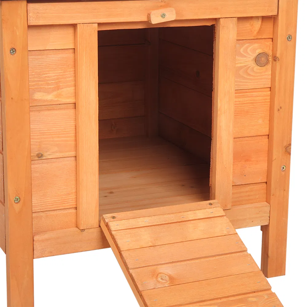 20-inch removable roof, waterproof, green asphalt roof, cedar wood, wooden chicken and rabbit cage — image 15
