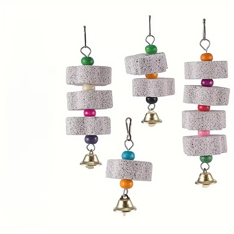 Flower-Shaped Bird Molar Toy Parrot Grinding Stone Bird Cage Toy Parakeet Chinchilla Squirrel Toy Bird Cage Accessories — image 6