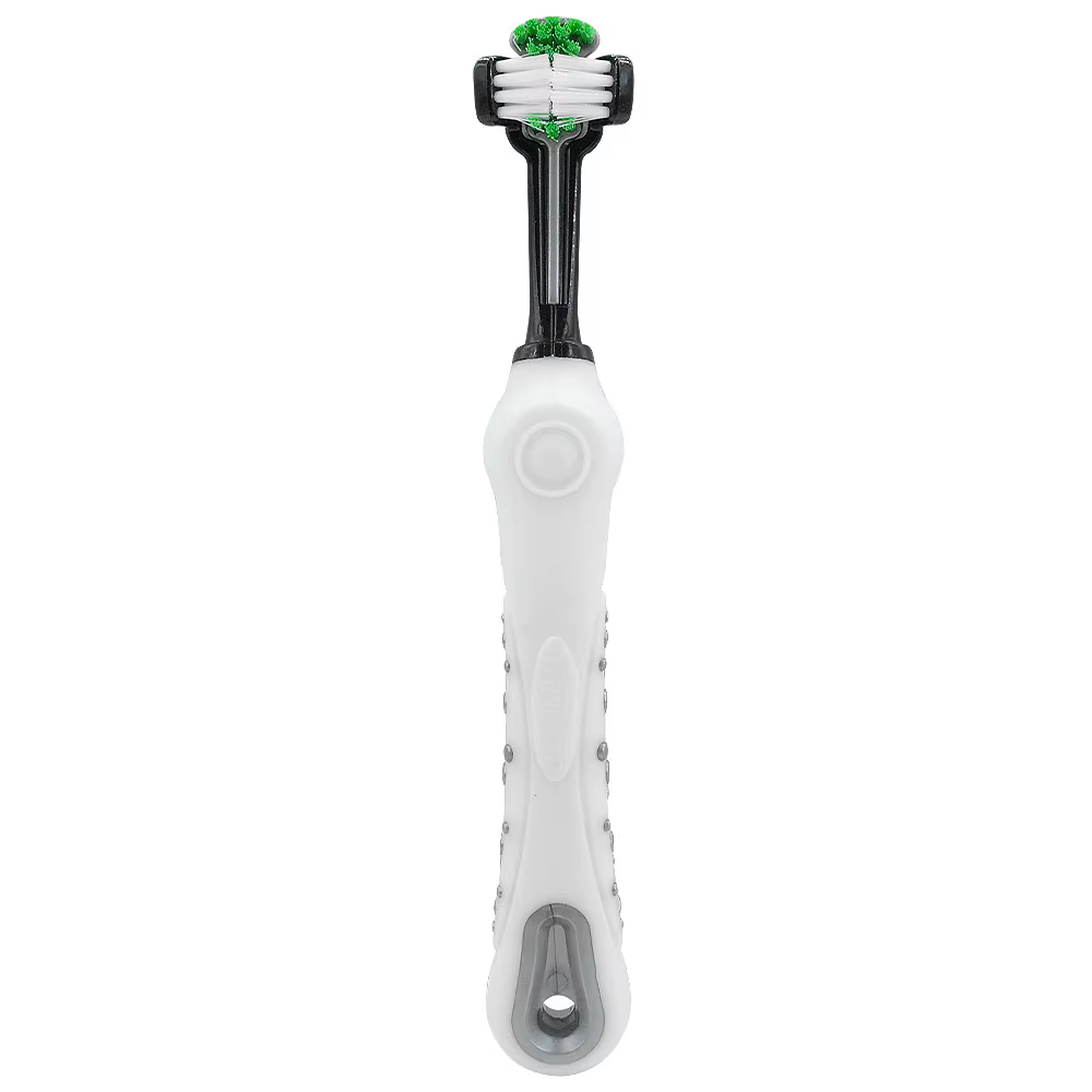 Dog Toothbrush Soft Pet Cat Toothbrush withThree Sided Dogs Rubber Tooth Brush Bad Breath Tartar Teeth Tool Pet Accessories — image 7