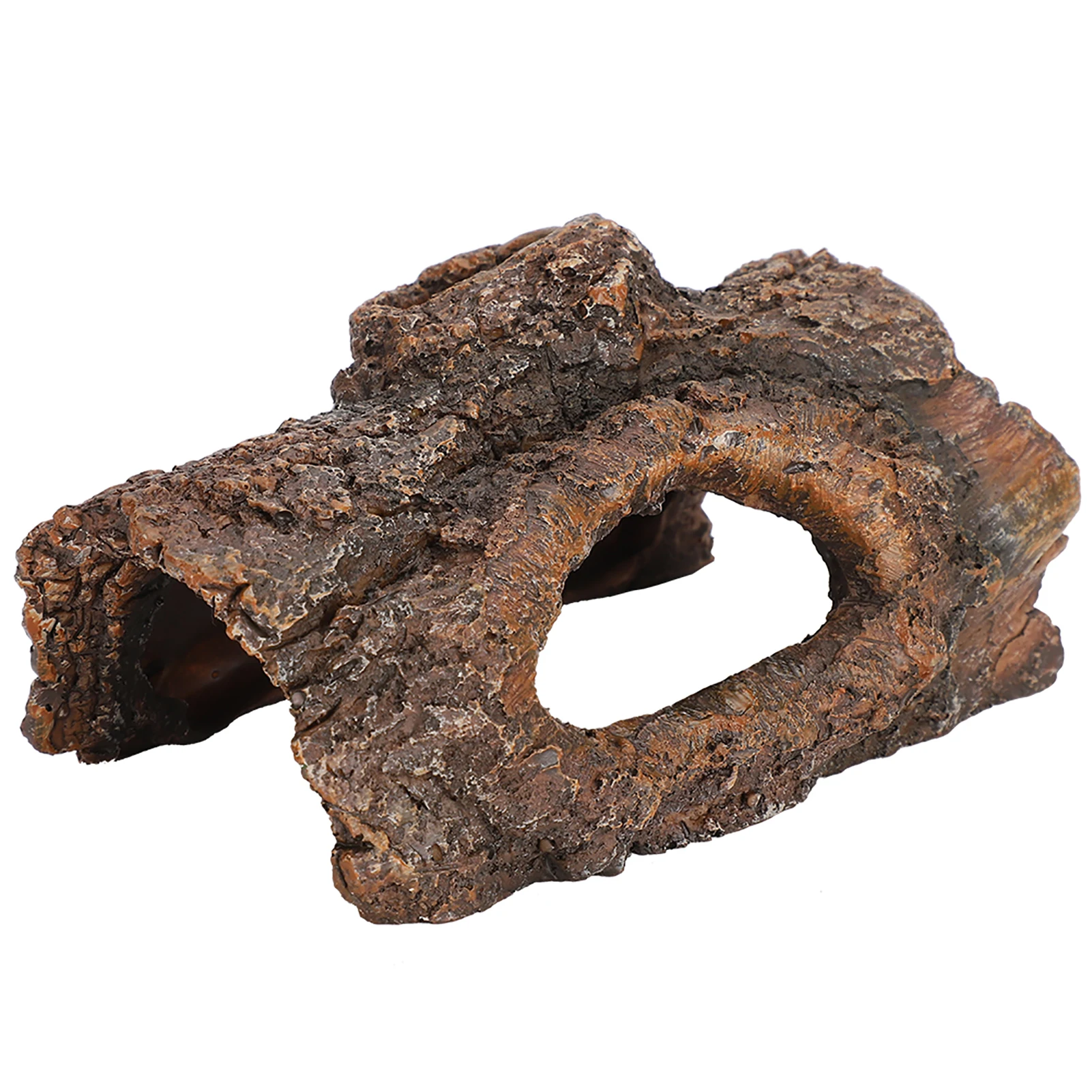 Cueva de Simulación de Corteza de Árbol de Resina para Reptiles y Anfibios, Diseño Natural para Escorpiones y Lagartos 13x7.5x5cm — imagen 5