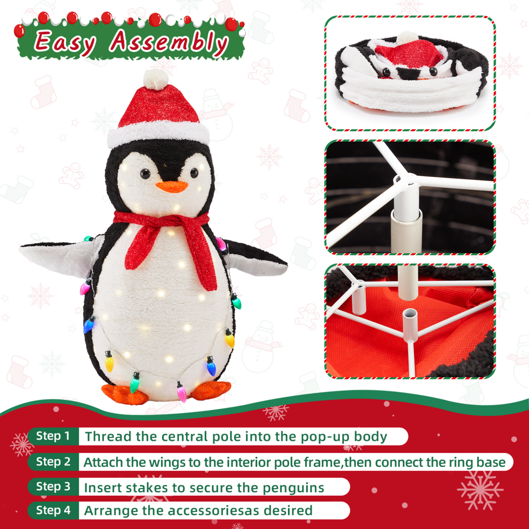 Decoración de Cortejo Exterior de Pingüinos — imagen 9