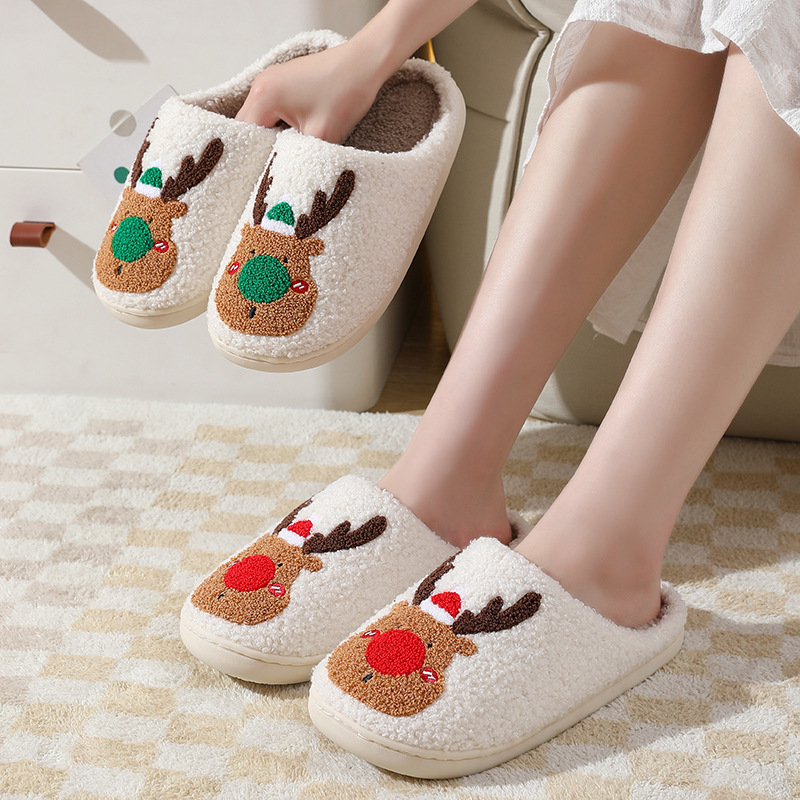 Zapatos de Navidad Botas para Casa Suaves y Acogedores Calzado para Dormitorio con Totém — imagen 4