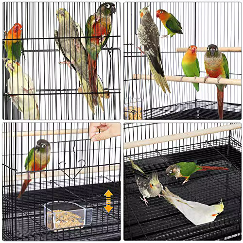 30‘’ Flight Bird Cage Stackable Design for Small and Medium Birds with Slide Out Tray and Bottom Grate Budgies — image 5