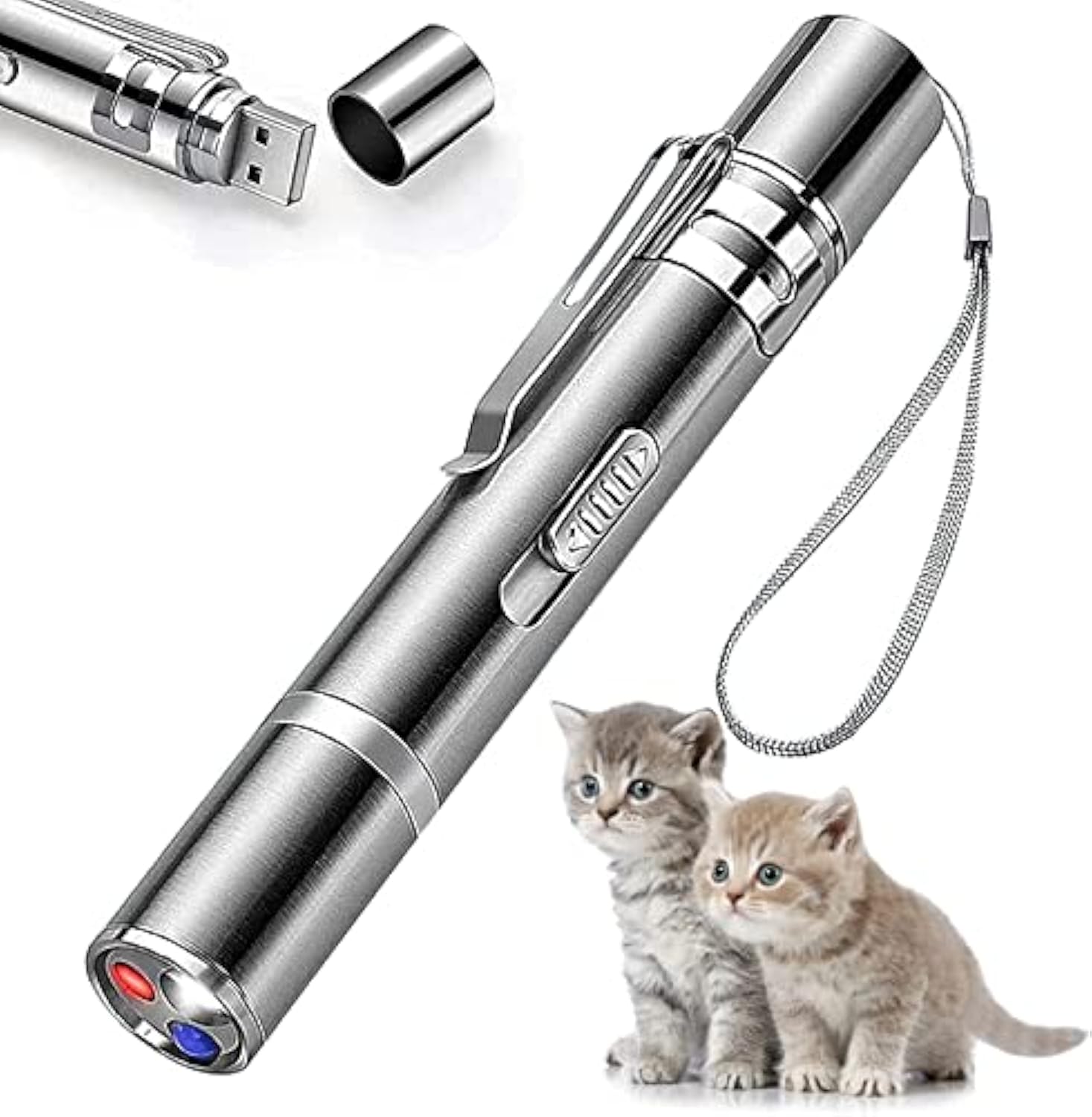 Cat Toy Pointer For Indoor Cat Mouse Toys Wand Light Pet Interactive Toys To Keep Cat Busy For Kitten Cat Dog Chase Play — image 1