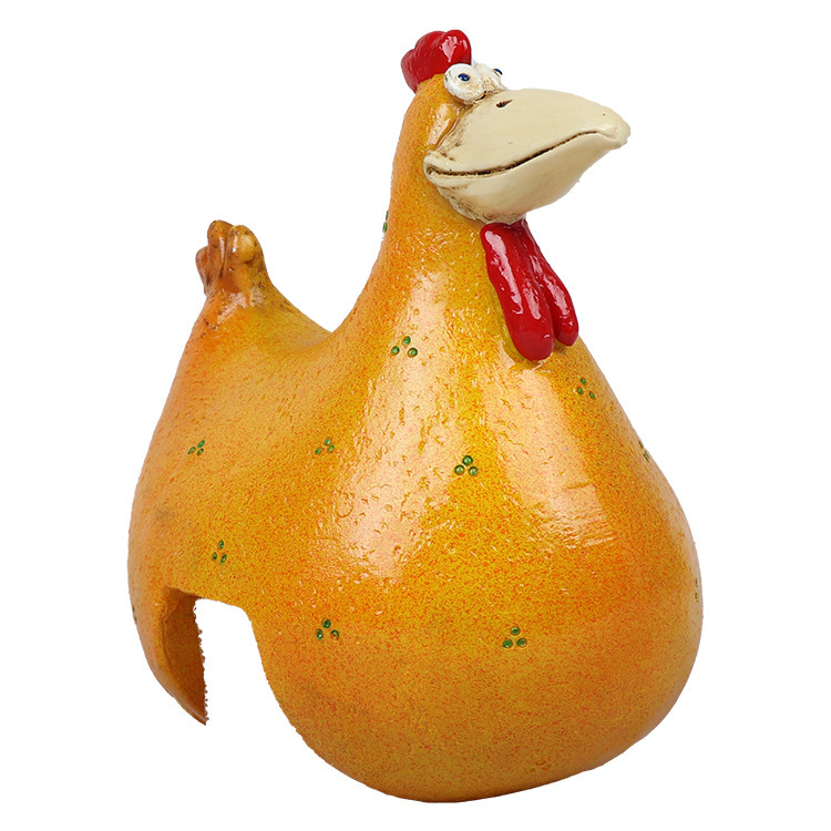 New Resin Crafts Cute Chicks Big Eye Chicken Resin Ornaments Hanging Chicken — image 7