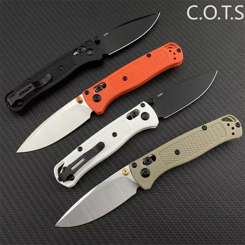 BM 533-3 MINI Bugout Nylon Wave Fibre Handle Axis Lock Folding Outdoor Self Defense Pocket Knife EDC Camping Hunting Tools — image 3