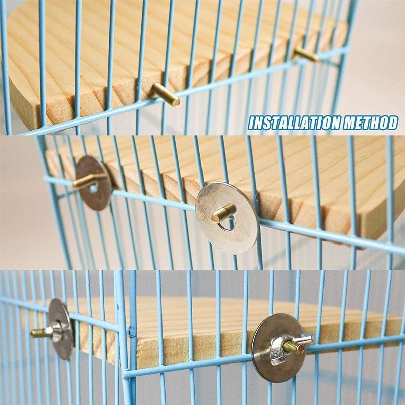 Climbing And Playing Bird Cage Accessories Toy Solid Wood Jumping Platform Standing Board — image 13