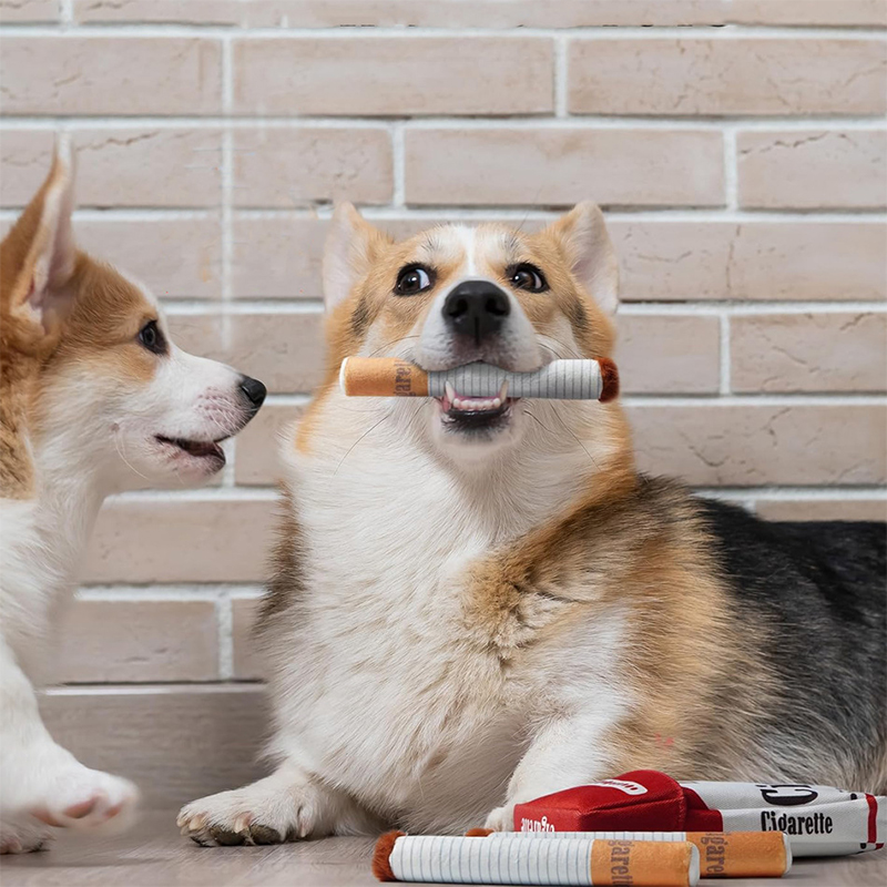 Ciga-rette-like Dog Toy, a Pet Self-entertainment Plush Toy that is Chew-resistant and Helps with Teething — image 5