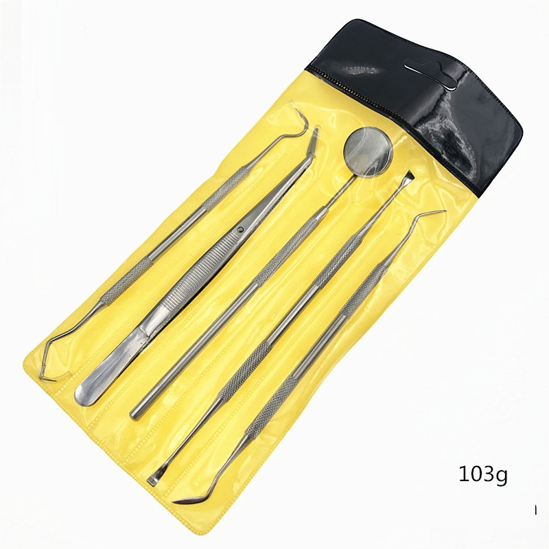 Tweezers Probe Stomatoscope Stainless Steel Dental Care Dentist Tool Set — image 7