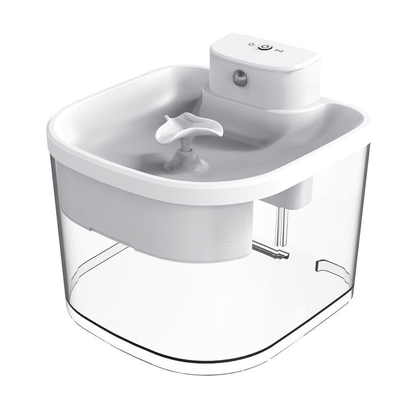 Dispensador de agua inalámbrico inductivo para gatos con gran capacidad, circulación automática sin enchufe, suministros inteligentes para mascotas, dispensador de agua silencioso — imagen 3