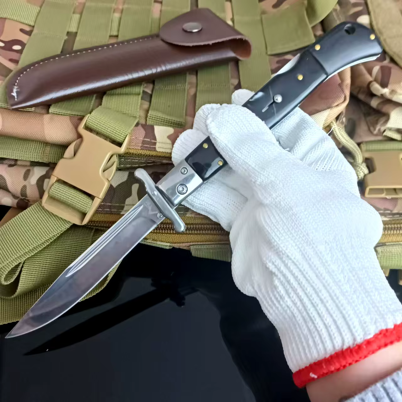 Russian Finka NKVD 440C Steel Blade Utility Survival Camping Hunting Rescue Knife Outdoor Portable Folding Knives EDC Tools — image 4