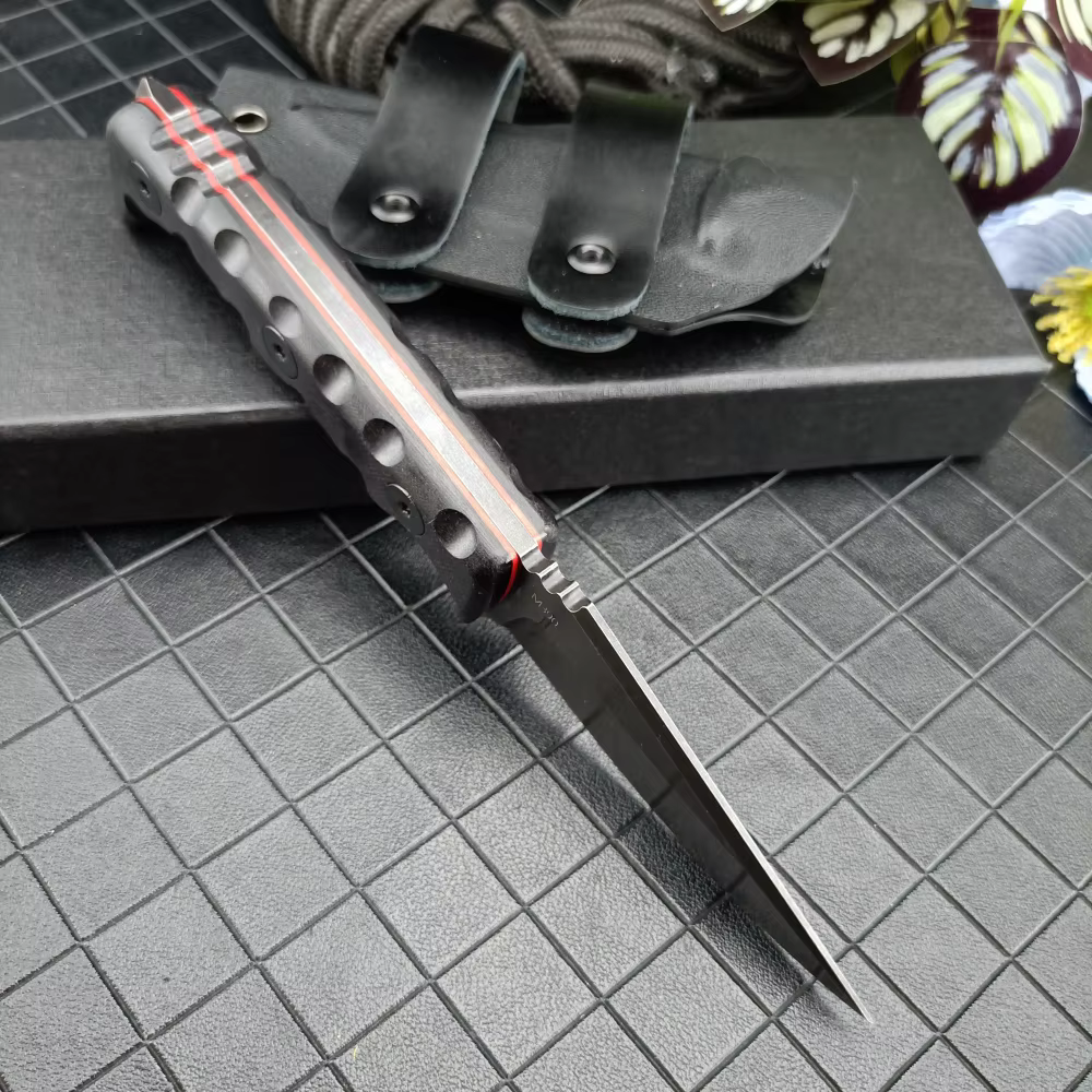 TKELL 003 Knife Multi-functional Wilderness Rescue Tool EDC Straight Knife Cutting Knife Outdoor Camping & Fishing Gear with K Sheath Good Gift Ideas for Festivals — image 3