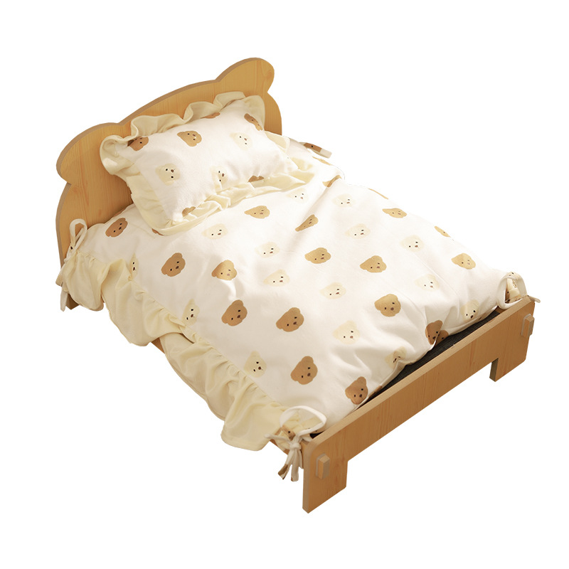 Cat Bed Universal Pet Bed Pet Nest Dog Nest Removable Solid Wood Bed Cute Kitten Princess Bed Pet Supplies — image 5