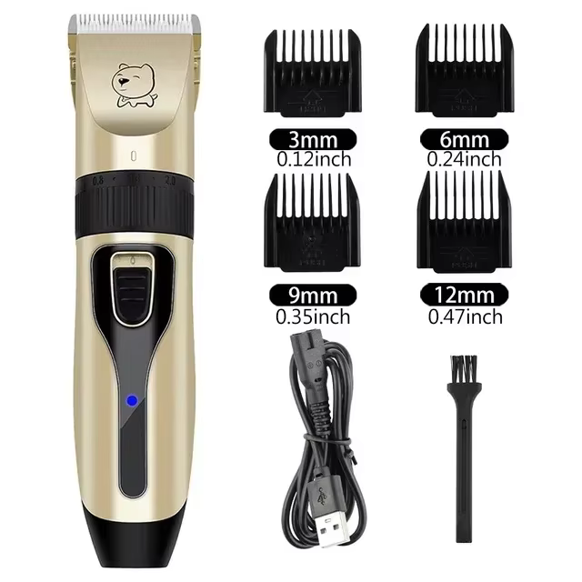 Dog Professional Hair Clipper Electrical Grooming Trimmer for Pets USB Rechargeable Cat Shaver Animals Haircut Machine — imagen 6