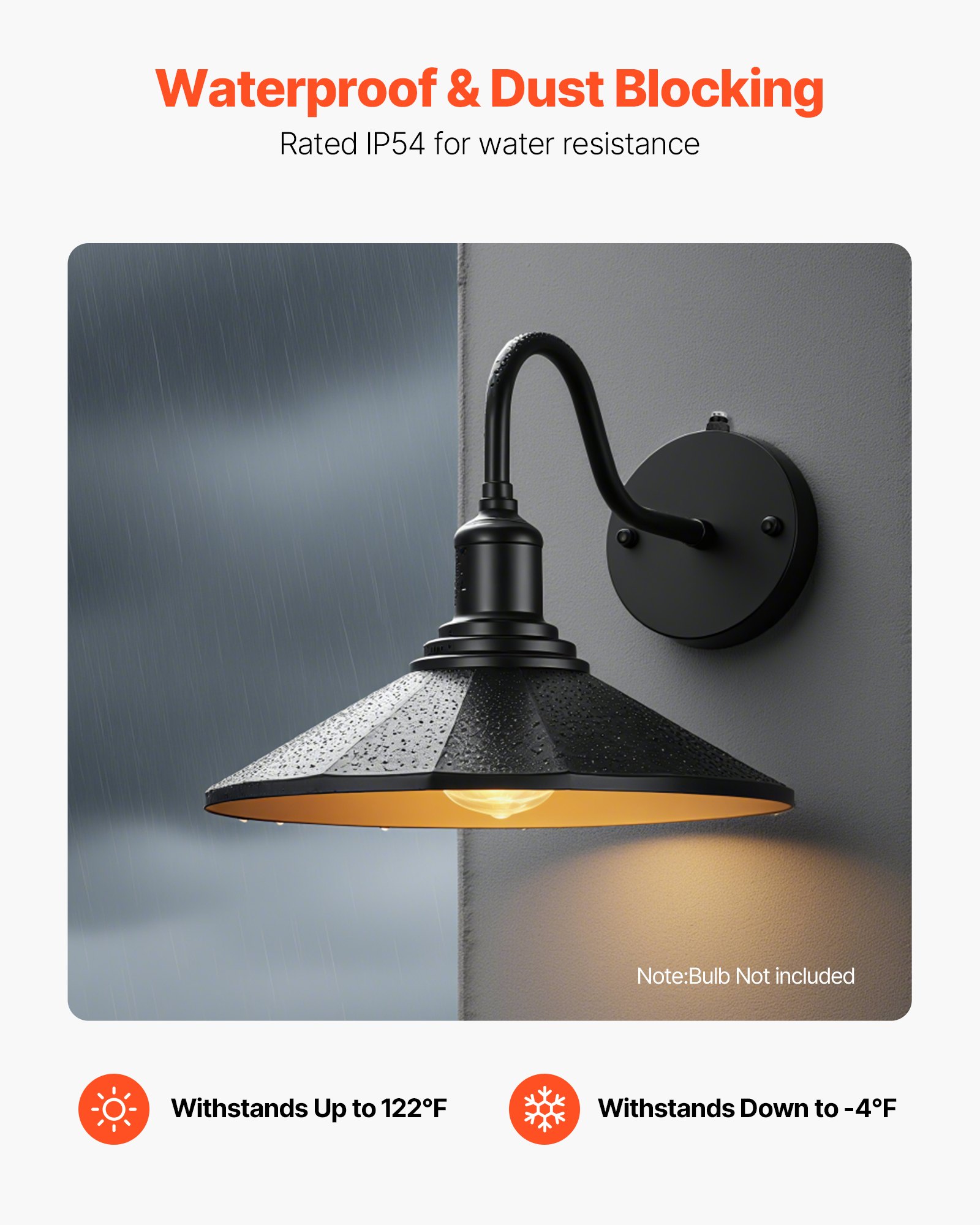 Lámpara de Granja Exterior, 2 Piezas, Día y Noche con Sensor de Luz para Fachada, Garaje o Entrada, Compatible E26, Resistente a la Corrosión, Negro — imagen 4