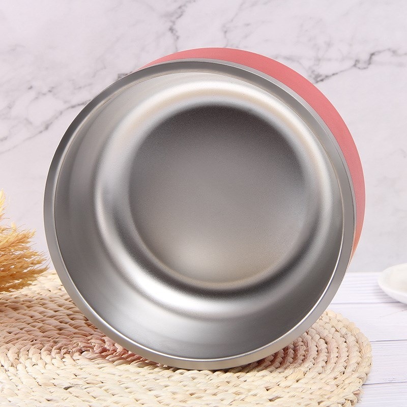Bol de Alimento Canino Grande Capacidad Acero Inoxidable Redondo con Dos Capas y Vacío para Perros Comida No Deslizante — imagen 3