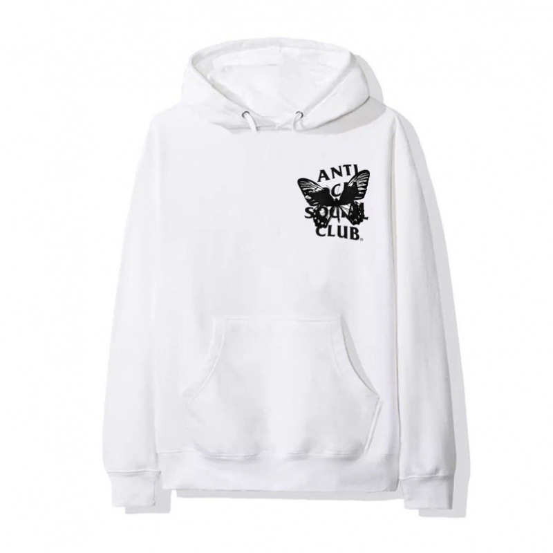 Anti Social Club Oversized Pullover Hoodie Jacket with Butterfly Print — image 3