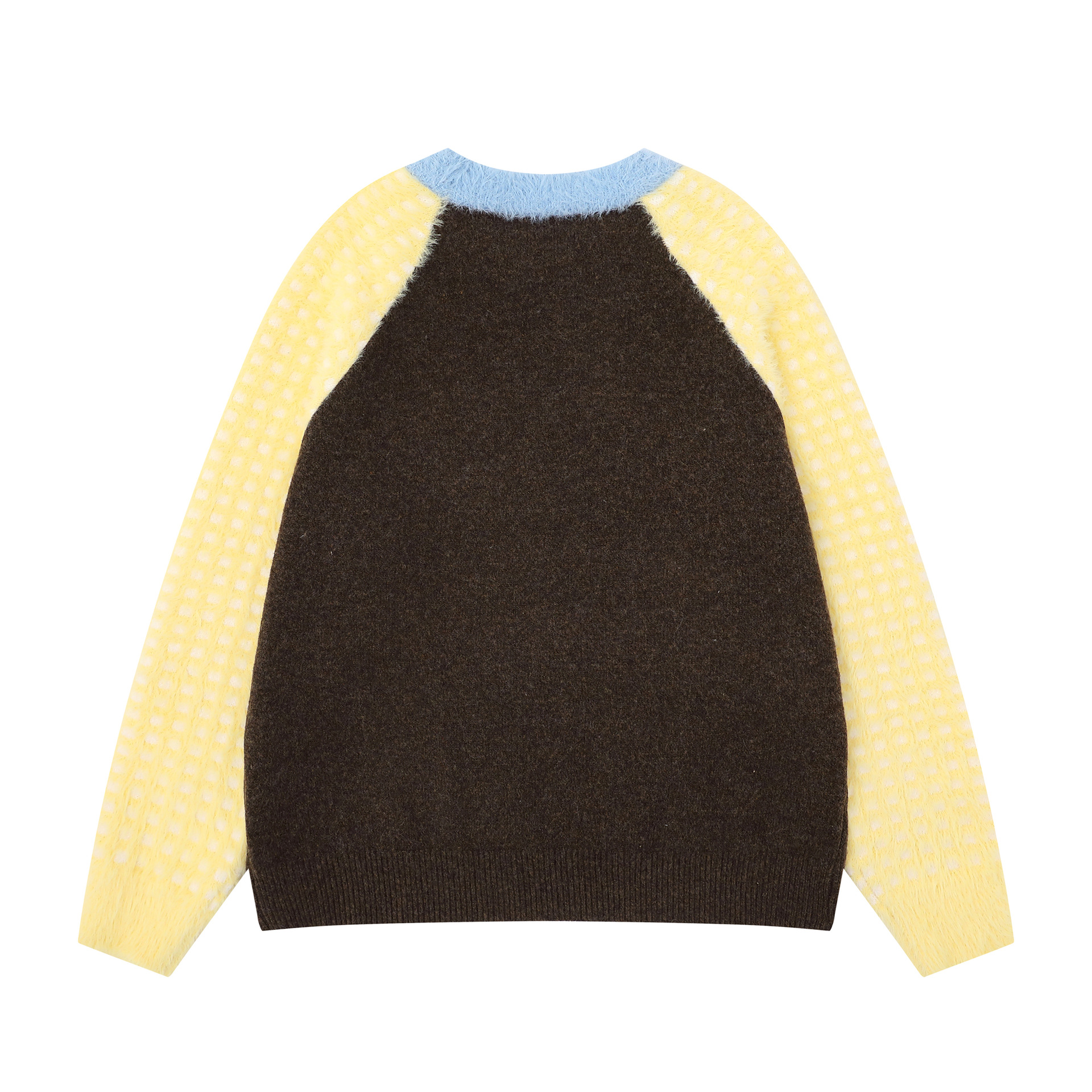 Color blocking pony pattern sweater — image 5