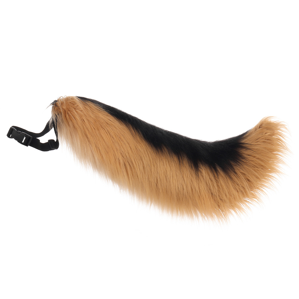 Halloween Handmade Wolf Cosplay Costume with Realistic Fur, Animal Ears and Tail Set for Anime Convention Accessories — image 7