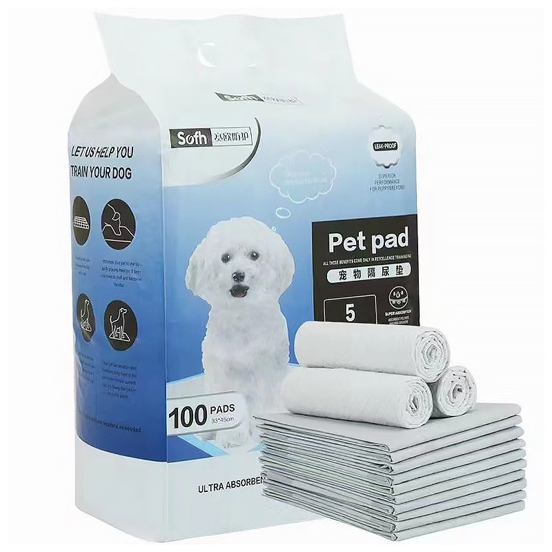 Dog Diaper Absorbent S Size 100 Pieces Thickened Deodorant Dog Pee Pad Diaper Pet Diaper — image 5