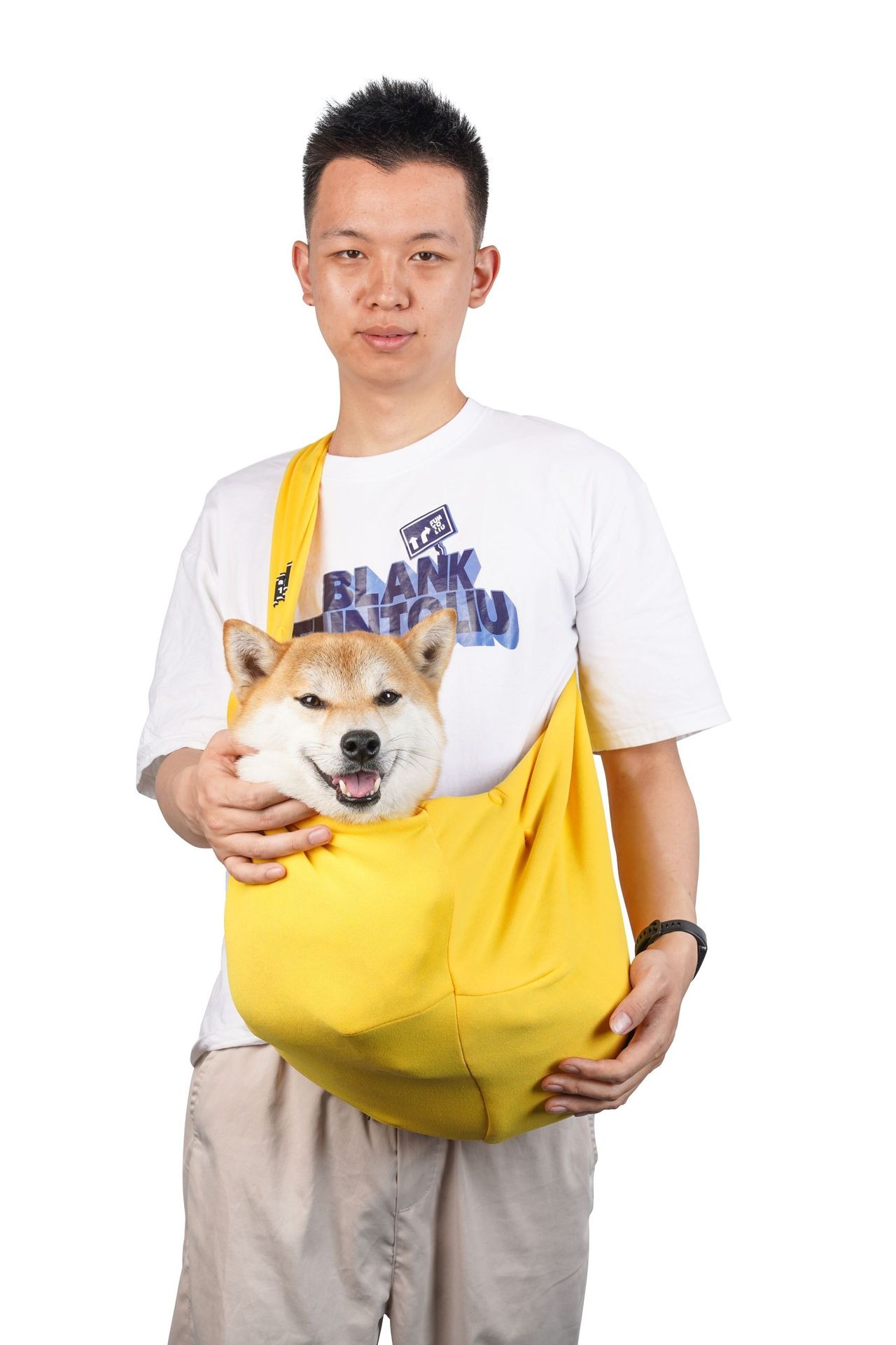 Crossbody breathable dog folding pet bag with large capacity pet supplies portable cat bag for outdoor use — image 9