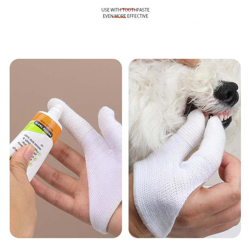 Cepillo Dental para Mascotas - Cubiertas de Dientes Caninos para Perros y Gatos — imagen 7