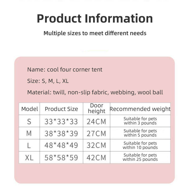 Pet Dog Cat Teepee Tent Bed Puppy Tent Indoor Pet Tentstripe Canvas Teepee For Pet Cage Tent — image 4