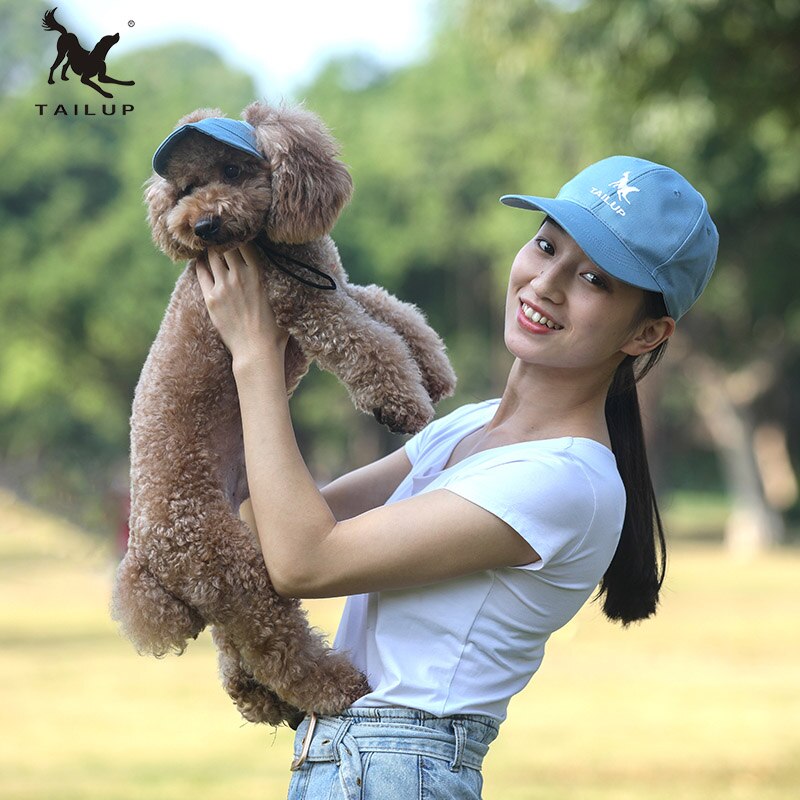 Pet Hat With Ear Holes Dog Sport Baseball For Sun Protection Adjustable Buckle Design Outdoor Wear-Resistant Dog Cap — image 1