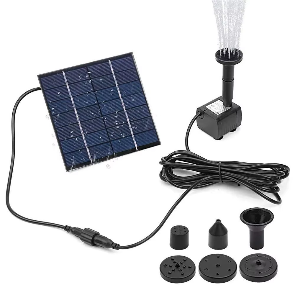 Kit de Mini Bomba de Fuente Solar 1.4W con Panel Solar, Bomba de Agua Para Jardín, Estanque, Fuente de Agua, Bebedero de Aves Interior y Exterior — imagen 1