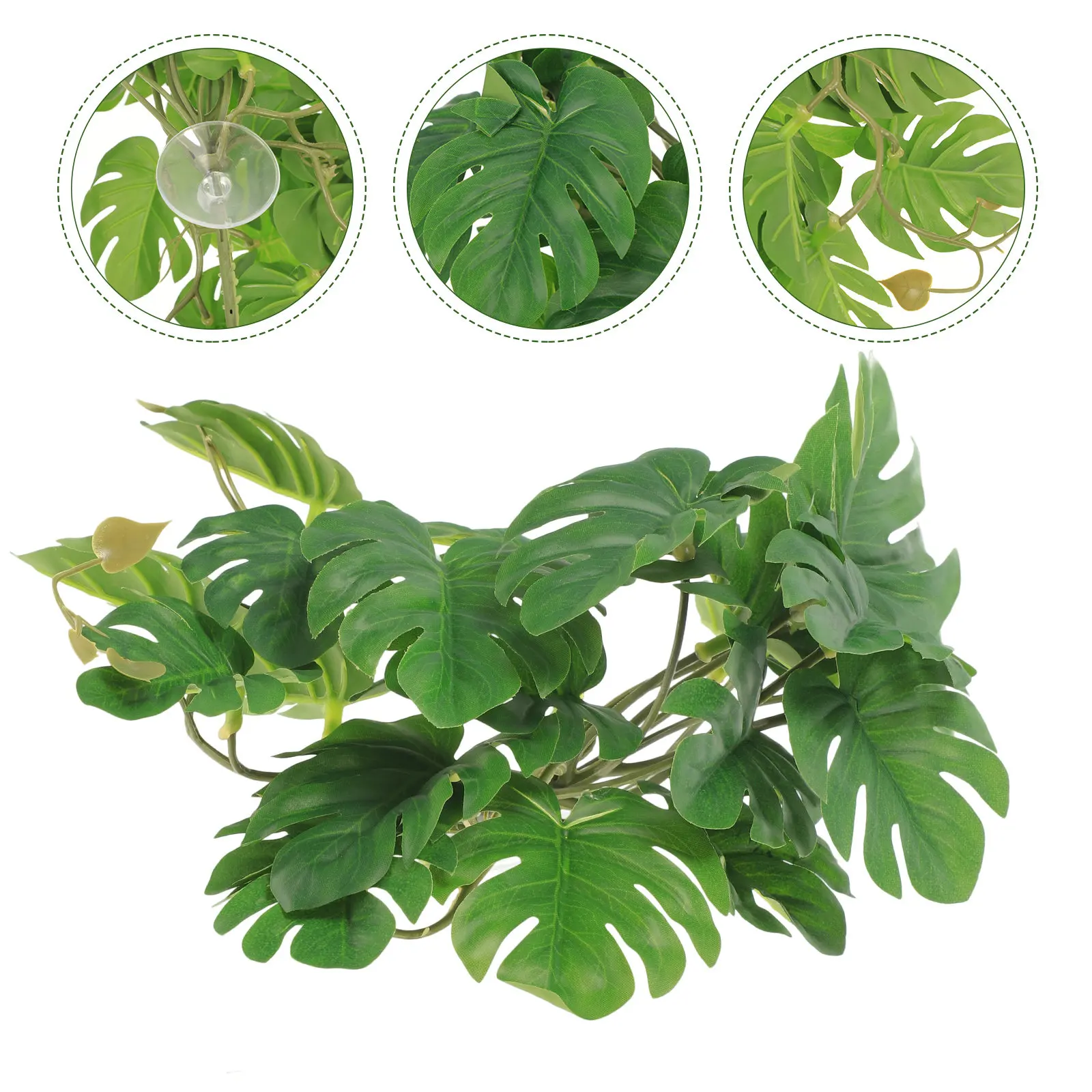 Plantas Artificiales para Terrario Decoración de Planta de Reptil Ornamiento de Acuario — imagen 2
