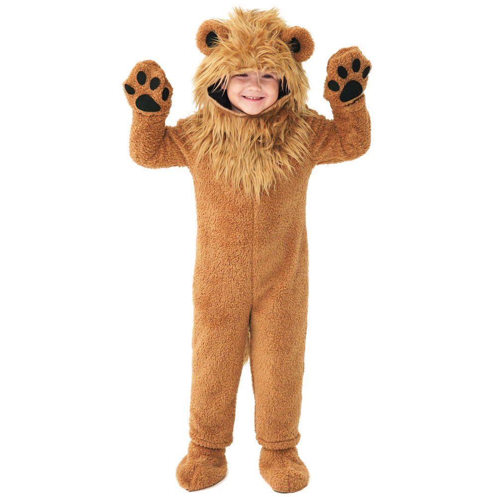 Disfraz de León Cómico para Niños: Ropa de Teatro o Baile con Pelo Fluffy y Cola — imagen 2