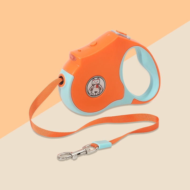 Automatic Traction Rope Pet Supplies Automatic Retractable Traction Leash With Lights Out Walking Dog Light Dog Leash — image 8