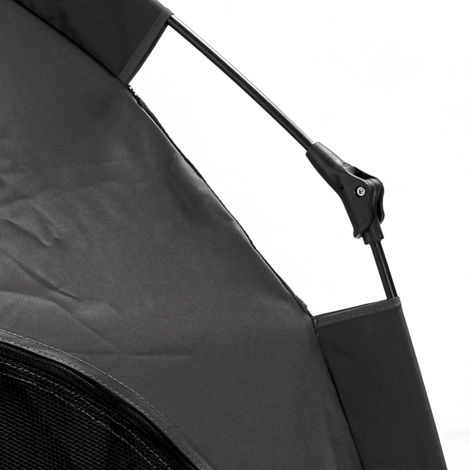 Tenda para Perros Portátil con Techo de Plegado para Perros Grandes y Extra Grandes con Bolsa de Transporte, Gris Oscuro — imagen 7