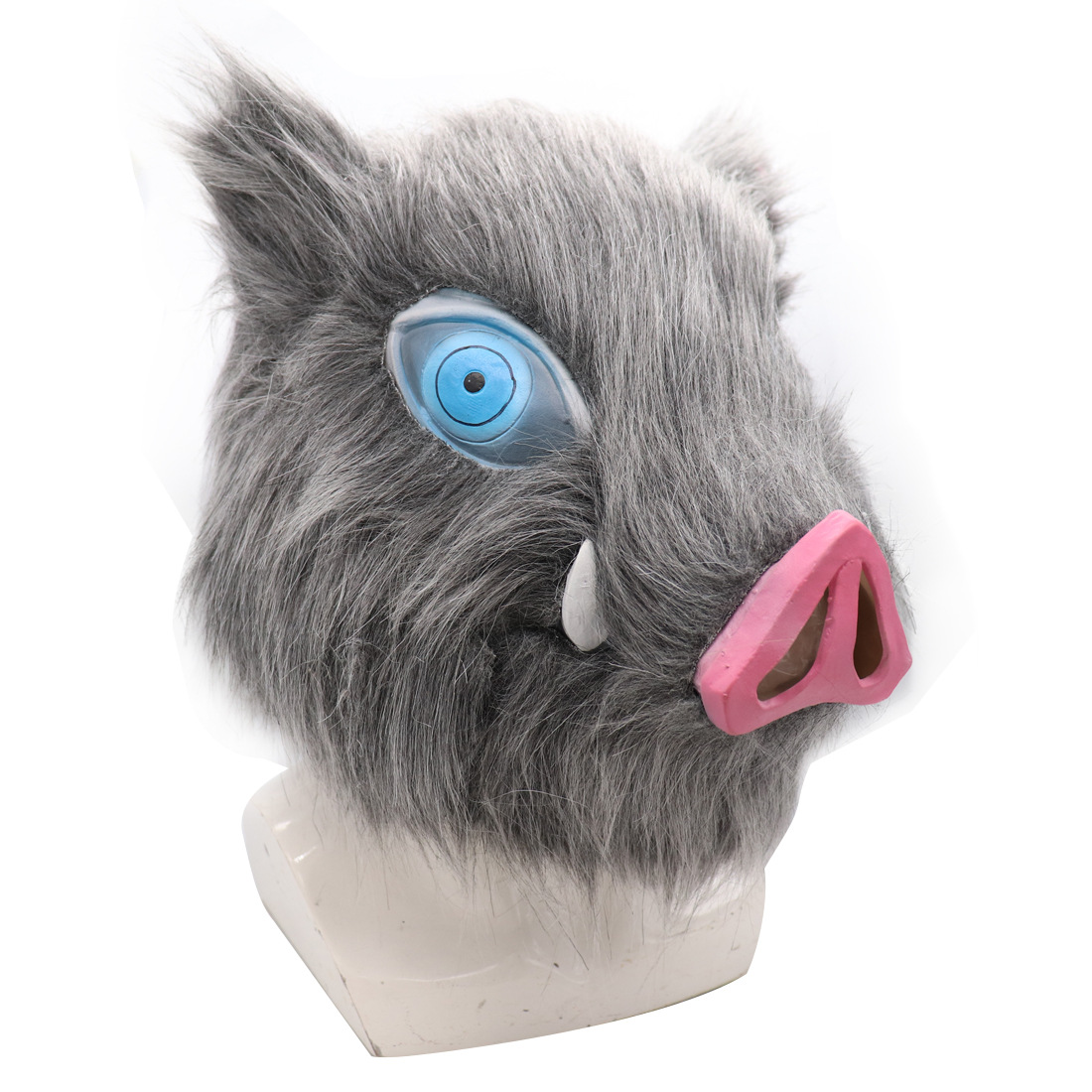 Disfraz de Cerda Demon Slayer Iyo no Suke - Máscara de Latex para Fiesta de Disfraces con Cabeza de Cerdo Fluffy — imagen 3