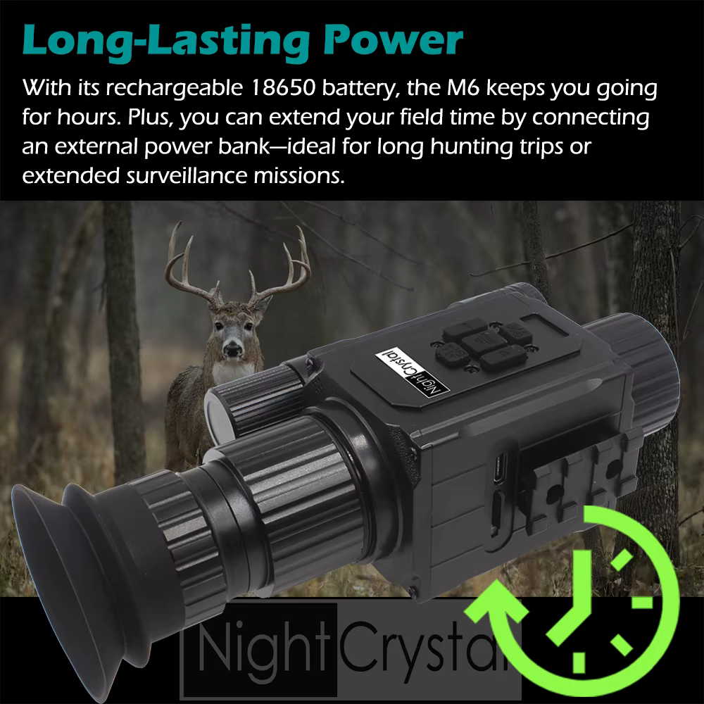 NightCrystal M6 Megaorei NK008 Plus Infrared Night Vision Hunting Camera Telescope Monocular Sight 1080p HD Video Recording DVR — image 5