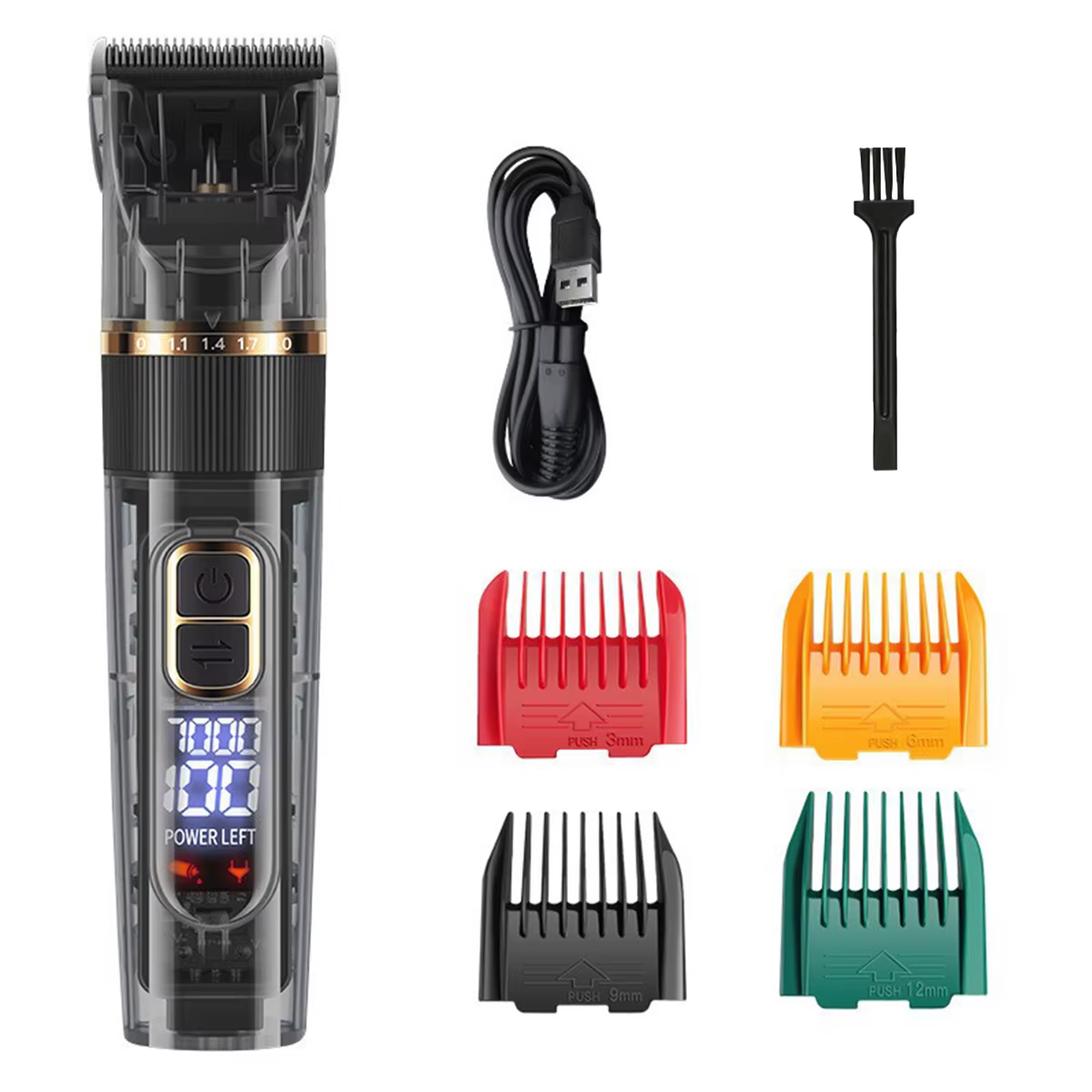 Cat Dog Hair Clipper Electrical Professional Hair Clipper for Pets Silent Hair Cutter USB Rechargeable Pet Grooming Clipper Set — image 1