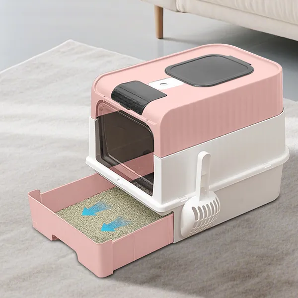 PinkMagic Cube - Caja de Arena para Gatos Inteligente: Libre Manos, Vida Pura y Limpieza Automática, Diseño Silencioso, Preferido para Familias con Múltiples Gatos — imagen 6