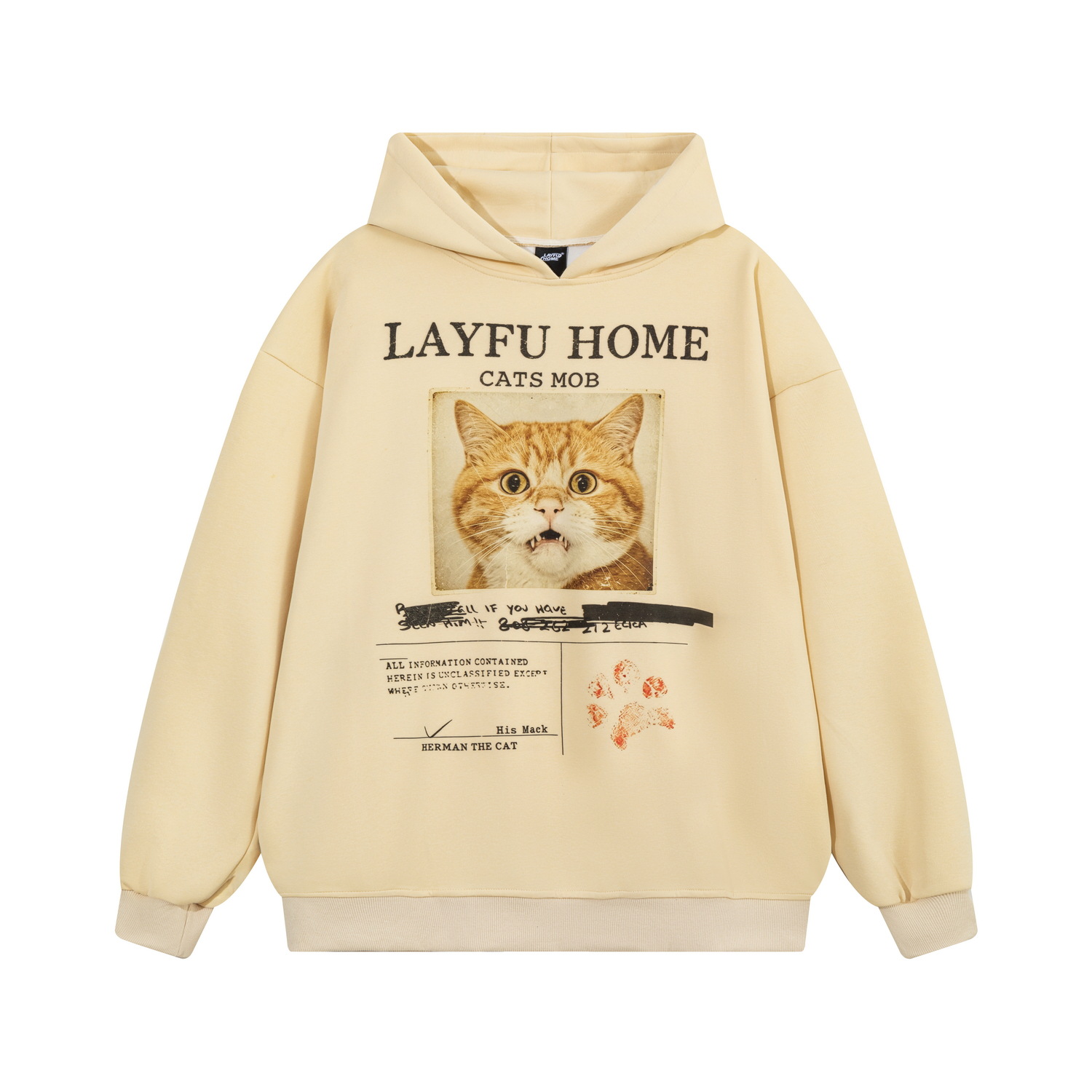 Orange Cat Photo Printed Hoodie — image 8
