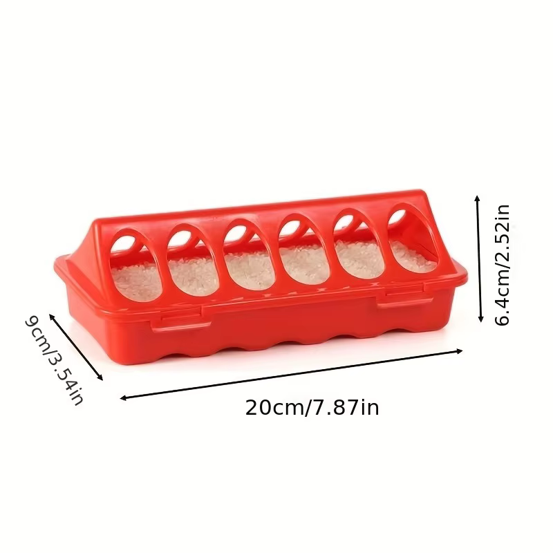 Chicken Feeder: Multi-Hole Tray, Anti-Theft, for Chicks, Quail & Wyandotte — image 5