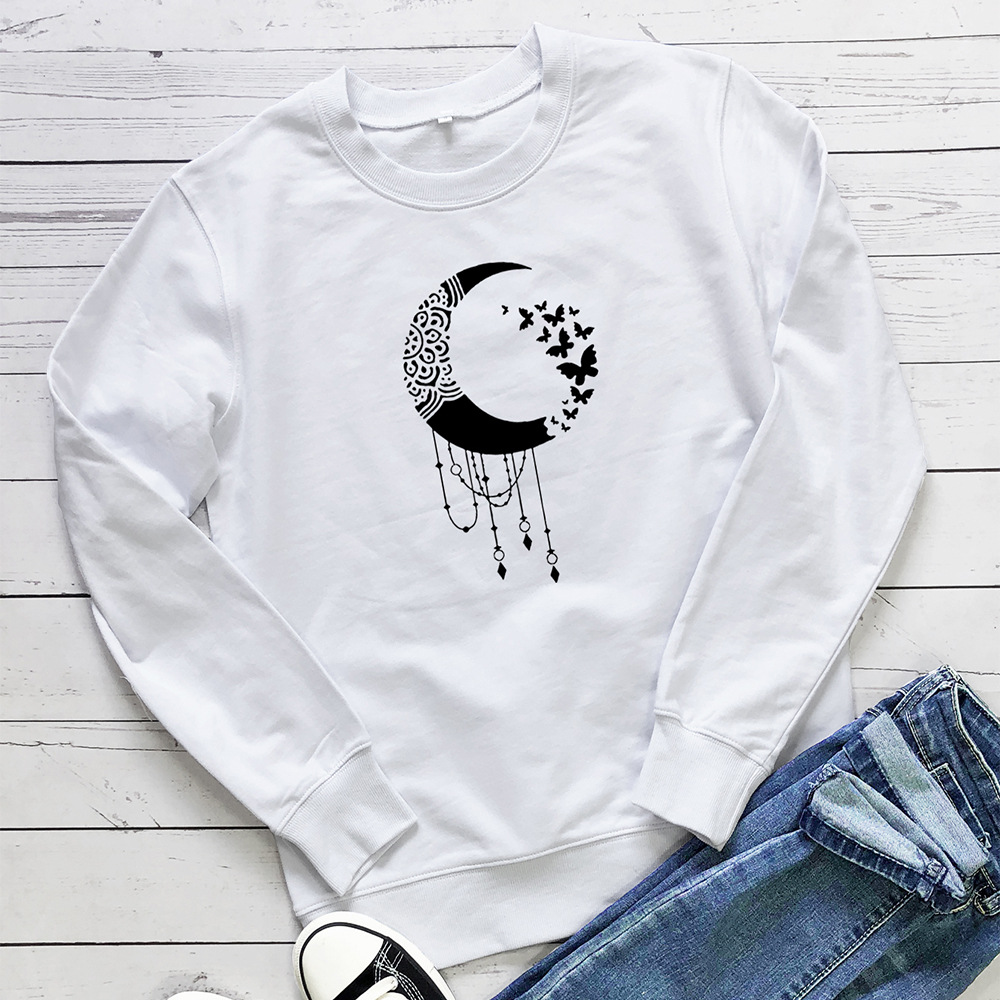 Moon Butterfly Printed Hoodie — image 1