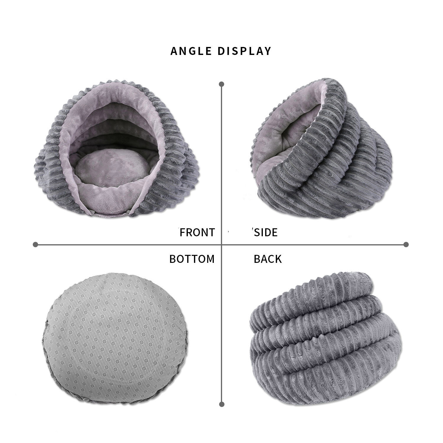 Conch Cat's Nest Cama Creativa para Perros Pequeños, Semi-Encerrada, Removible y Lavable, Cálida en Invierno — imagen 3