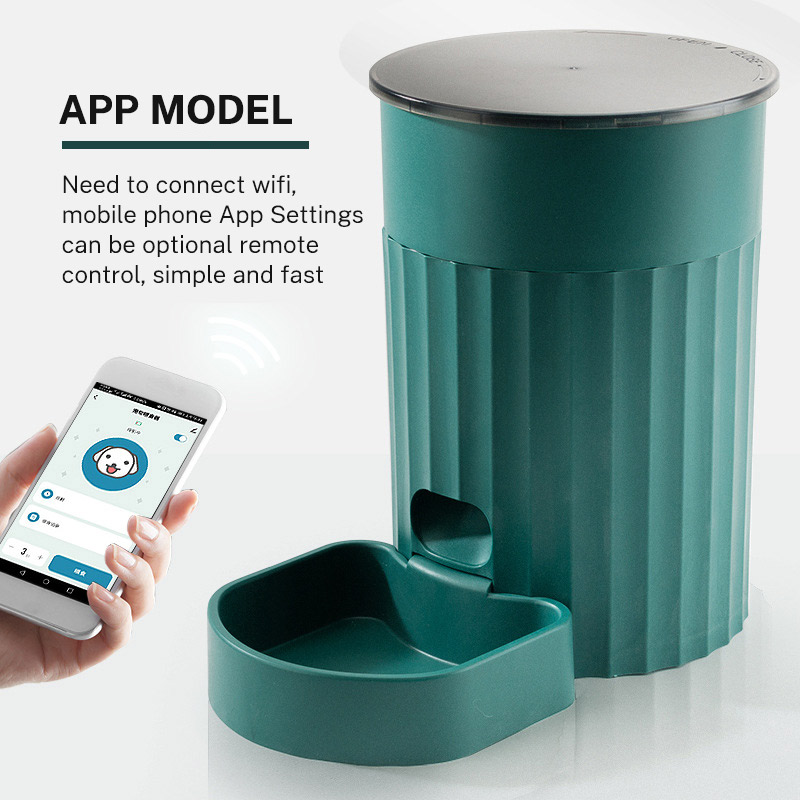 Intelligent Cat Feeder Pet Feeding Timing and Quantitative Feeding Machine Cat Food and Dog Food Automatic Feeding Compact — image 1