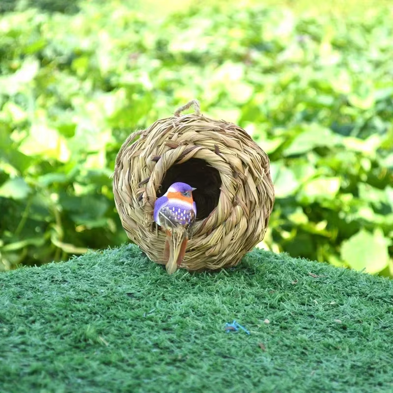 Nido de Pájaros - Jaula de Grano para Aves - Casa de Pájaro Decorativa Exterior — imagen 5