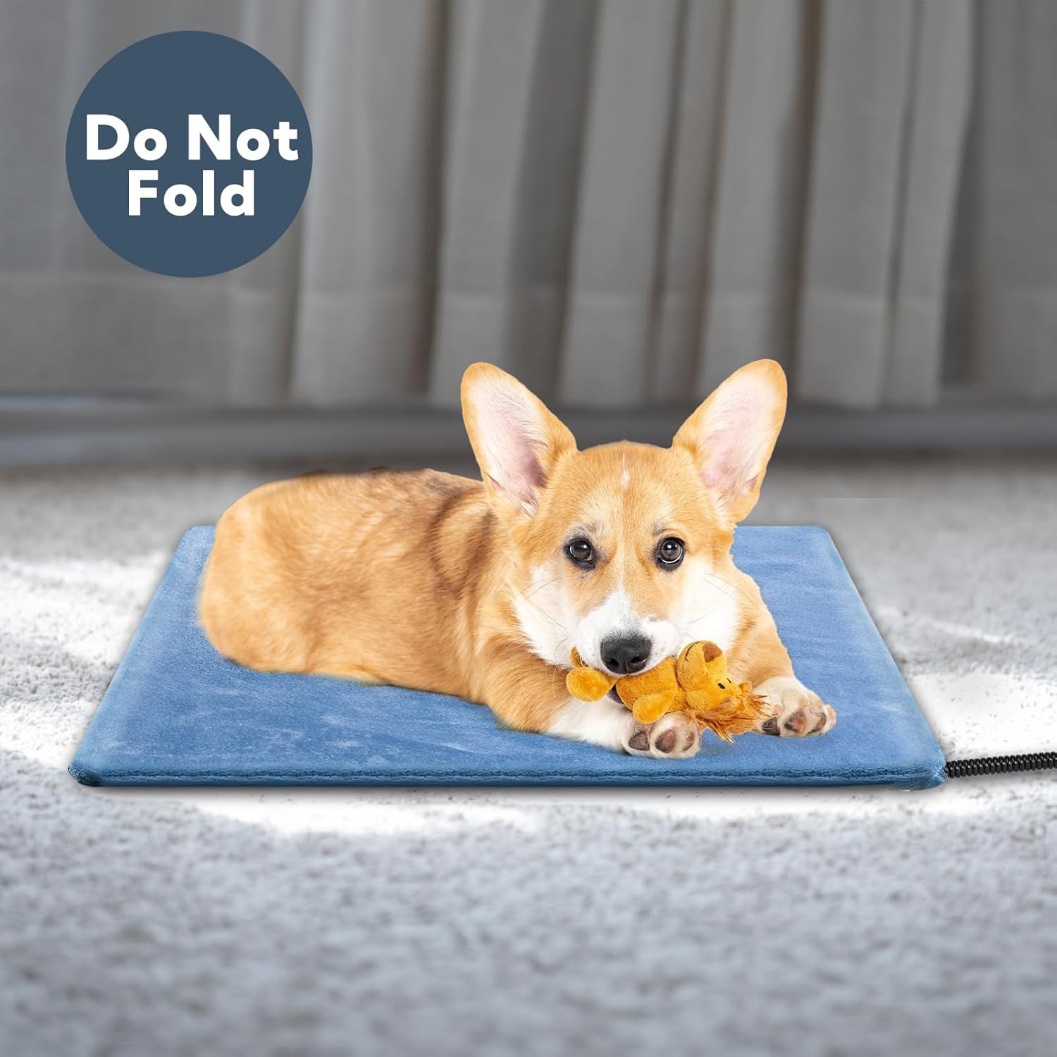 Pet Heating Pad For Dogs & Cats, 48 X 23.6in Waterproof Indoor Outdoor Warming Mat With Chew Resistant Cord, Auto Shut Off Timer, Safe Heated Bed For Puppy Kitten Elderly Pets — image 5