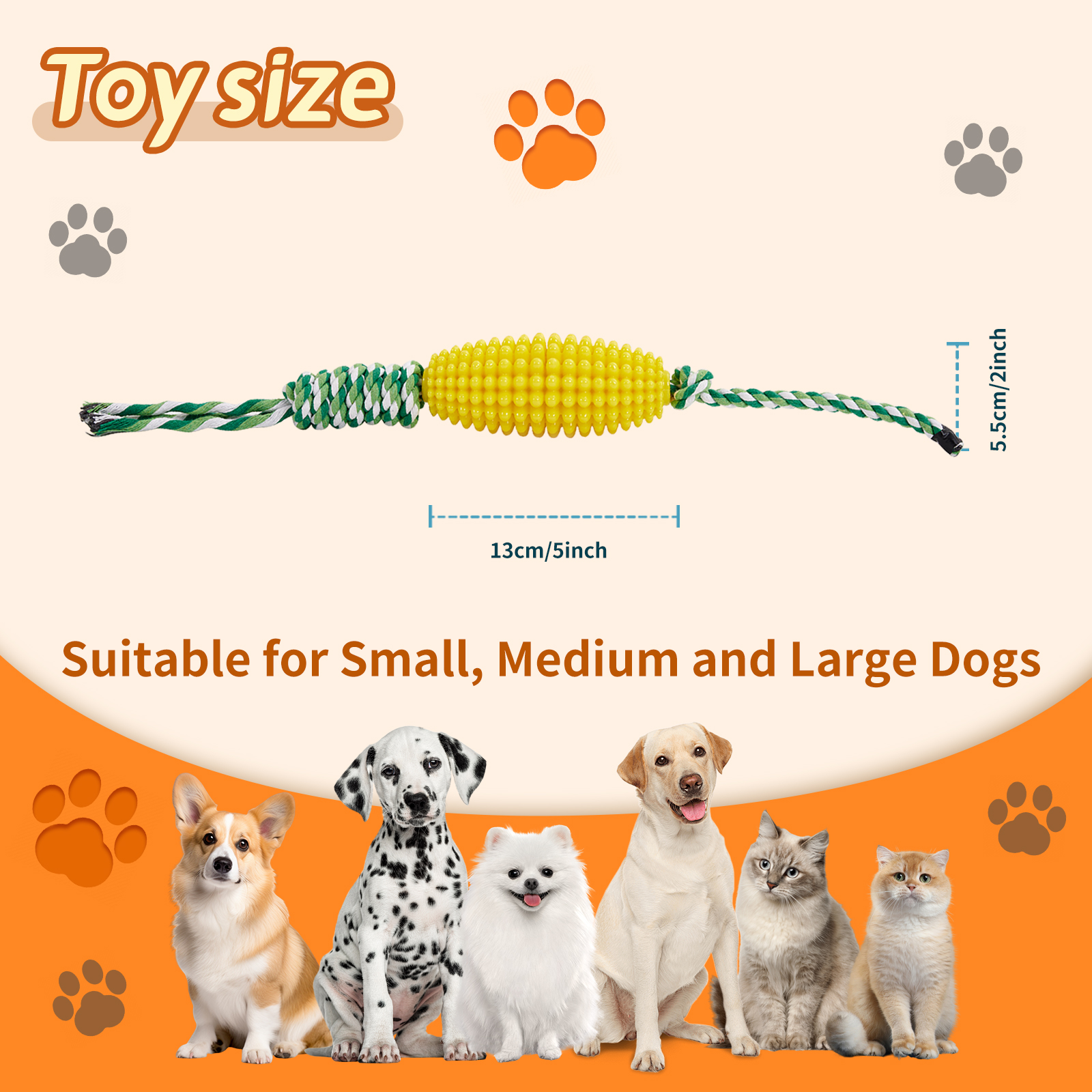 Cepillo Dental Interactivo para Perros con Juguetes de Maíz para Cerdos Agresivos — imagen 12