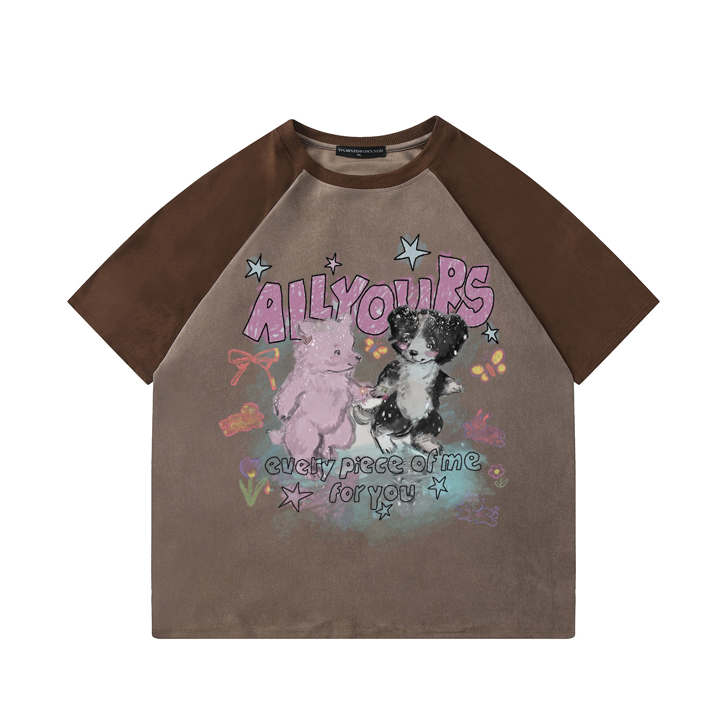 Camiseta de manga corta con diseño de oso pequeño — imagen 8