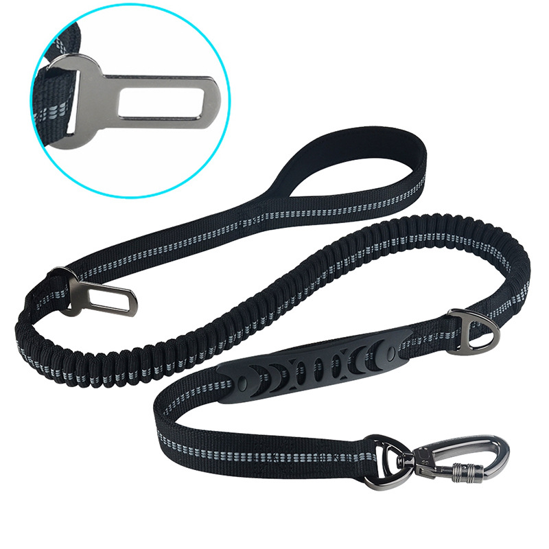 Cinturón de Seguridad para Perros - Correa Reflejos Explosión-Resistente Rojo Medio y Grande Canino — imagen 1