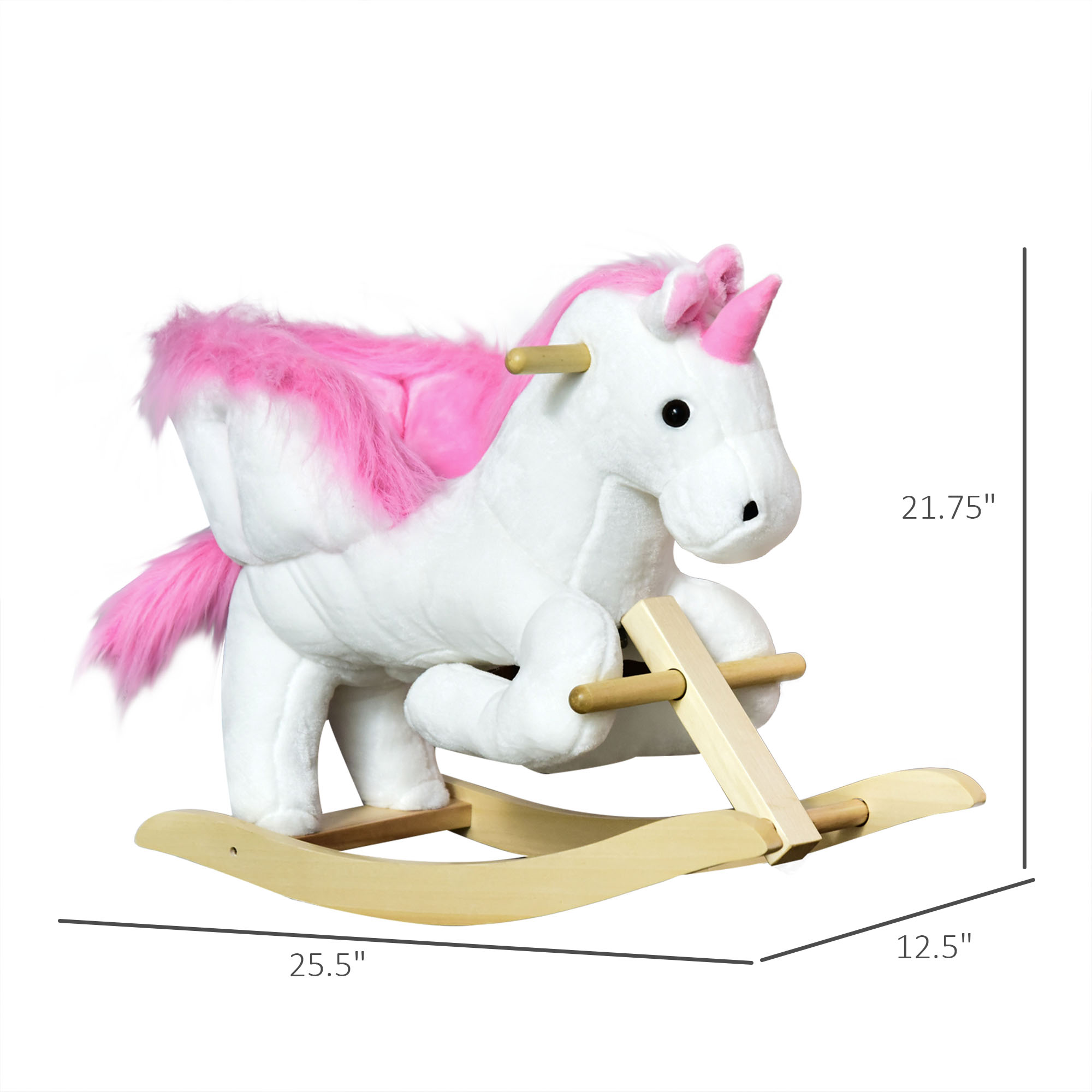 Caballo de Roca Unicornio para Bebés con Canción de Cuna, Sistema de Soporte Resistentes, Juguetes Interactivos para Niños de 18-36 Meses — imagen 5