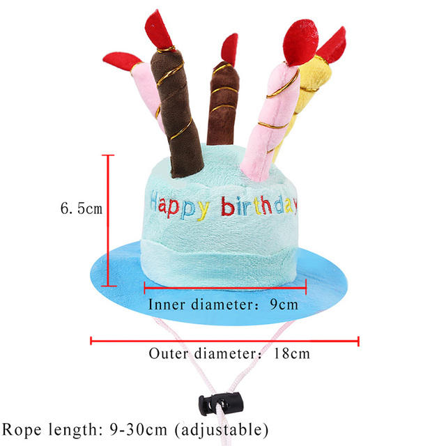 Pet Dog Birthday Hats Dog Headdress Cat Head Cover Cute Weird Cat Birthday Dress Up Faro Birthday Hat — image 8